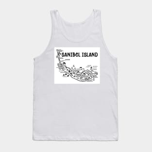 Sanibel Island Map Tank Top